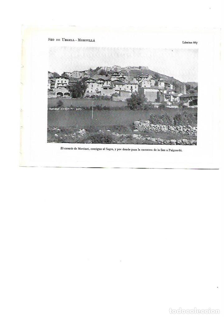 Collecting paper: A&Ntilde;O 1922 MONTELLA CASERIO DE MARTINET CERDANYA LAMINA FOTOGRAFICA TIPO POSTAL VISTA GENERAL