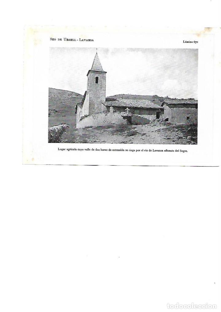 Collezionismo: A&Ntilde;O 1922 LAVANSA LA VANSA IGLESIA AGRICULTURA ALT URGELL LAMINA FOTOGRAFICA TIPO POSTAL