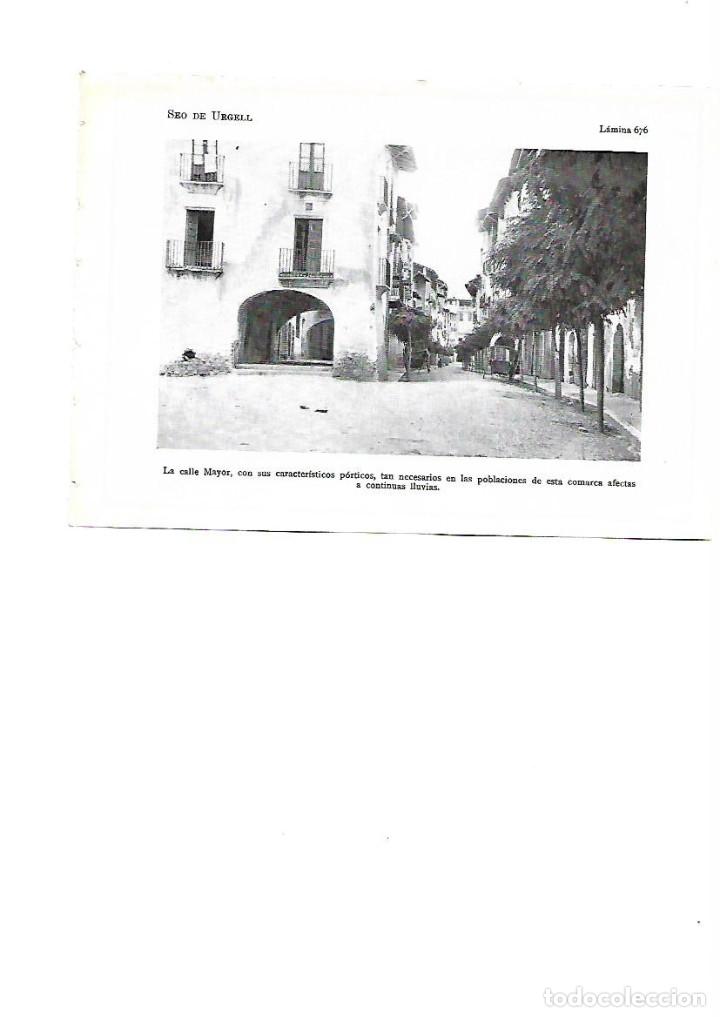 Collecting paper: A&Ntilde;O 1922 LA SEU D'URGELL CALLE CARRER MAJOR PORTICOS CARRO CARRUAJE LAMINA FOTOGRAFICA TIPO POSTAL