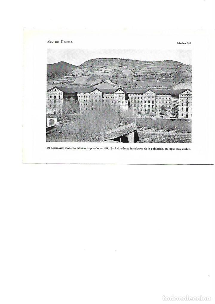 Collezionismo: A&Ntilde;O 1922 LA SEU D'URGELL SEMINARIO LAMINA FOTOGRAFICA TIPO POSTAL EDIFICIO MODERNO