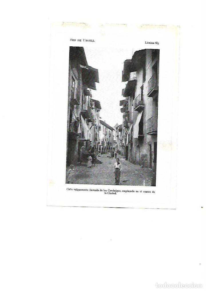 Coleccionismo: A&Ntilde;O1922 LA SEU D'URGELL CALLE CANONIGOS CARRER DELS CANONGES CARRO LAMINA FOTOGRAFICA ANIMADA POSTAL