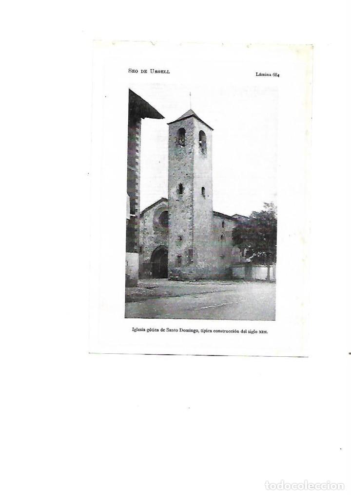 Coleccionismo: A&Ntilde;O 1922 LA SEU D'URGELL IGLESIA SANTO DOMINGO SANT DOMENEC GOTICO LAMINA FOTOGRAFICA TIPO POSTAL