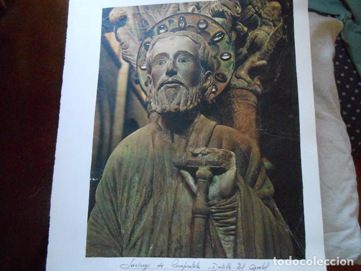 Coleccionismo: L&aacute;mina del AP&Oacute;STOL   SANTIAGO - Foto 1