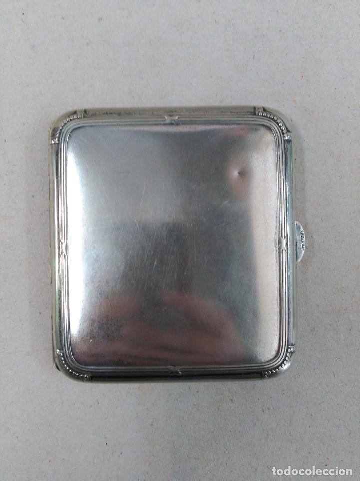 Coleccionismo: PITILLERA DE METAL PLATEADO - Foto 1