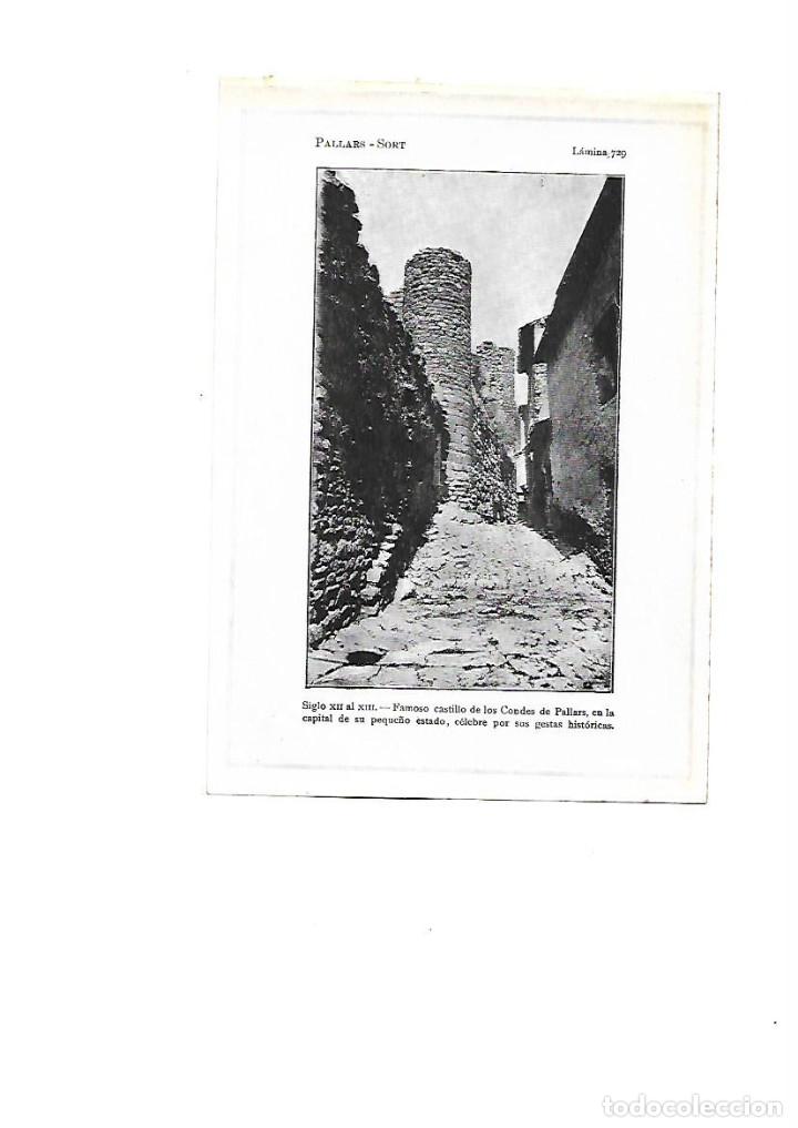 Coleccionismo: A&Ntilde;O 1922 SORT CASTILLO CASTELL DELS COMTES DE PALLARS LAMINA FOTOGRAFICA ANIMADA TIPO POSTAL