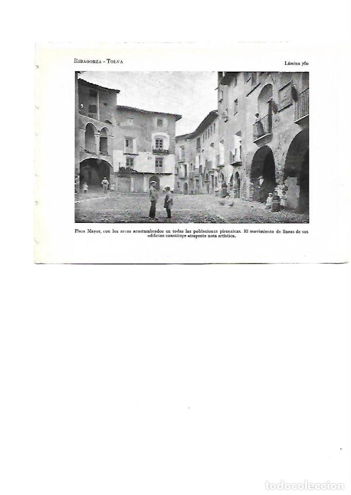 Coleccionismo: A&Ntilde;O 1922 TOLVA HUESCA RIBAGORZA PLAZA MAYOR ARCO EMPEDRADO ADOQUIN ARAGON LAMINA FOTO ANIMADA POSTAL