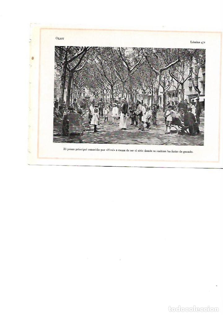 Collectionnisme: A&Ntilde;O 1922 OLOT PASEO PRINCIPAL FERIAL PASSEIG FIRAL BAR TERRAZA LAMINA FOTOGRAFICA ANIMADA POSTAL