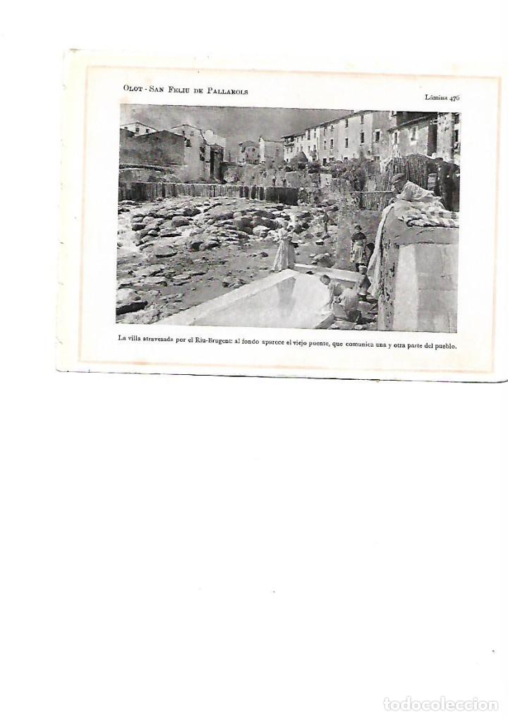 Coleccionismo: A&Ntilde;O 1922 SANT FELIU DE PALLEROLS PUENTE LAVADERO LAVANDO EN EL RIO BRUGENT GARROTXA GIRONA GERONA