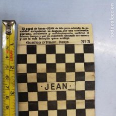 Coleccionismo: ESTUCHE ANTIGUO PAPEL DE FUMAR - JEAN - PARIS Nº 3. Lote 105318195