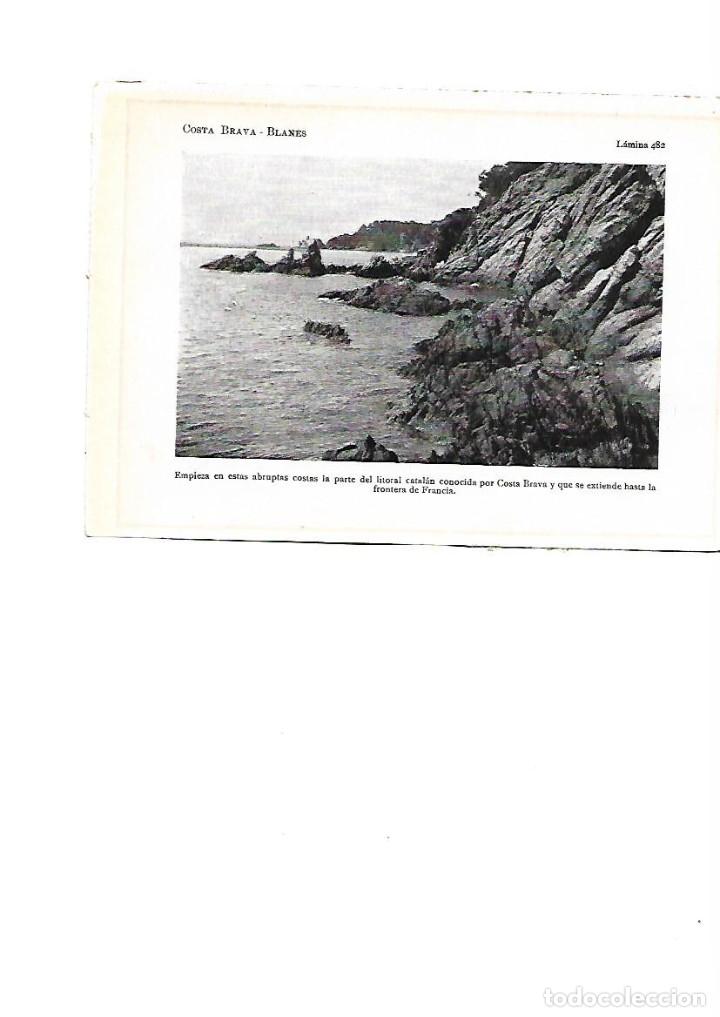 Collecting paper: A&Ntilde;O 1922 BLANES ROCAS INICIO DE LA COSTA BRAVA LAMINA FOTOGRAFICA TIPO POSTAL