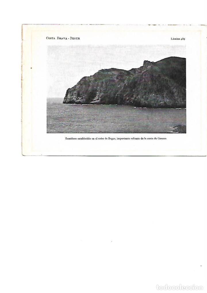 Coleccionismo: A&Ntilde;O 1922 SEMAFORO EN EL CABO DE BEGUR COSTA BRAVA LAMINA FOTOGRAFICA TIPO POSTAL