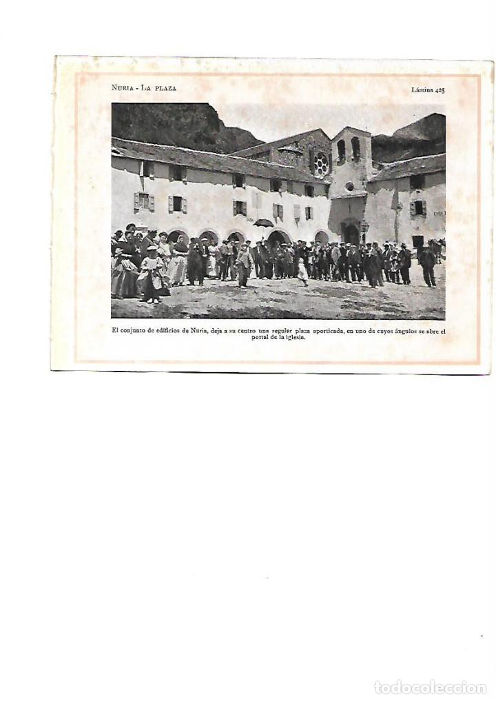 Coleccionismo: A&Ntilde;O 1922 SANTUARIO DE NURIA PLAZA PLA&Ccedil;A PORTICADA PORTAL IGLESIA FOTOGRAFIA ANIMADA TIPO POSTAL