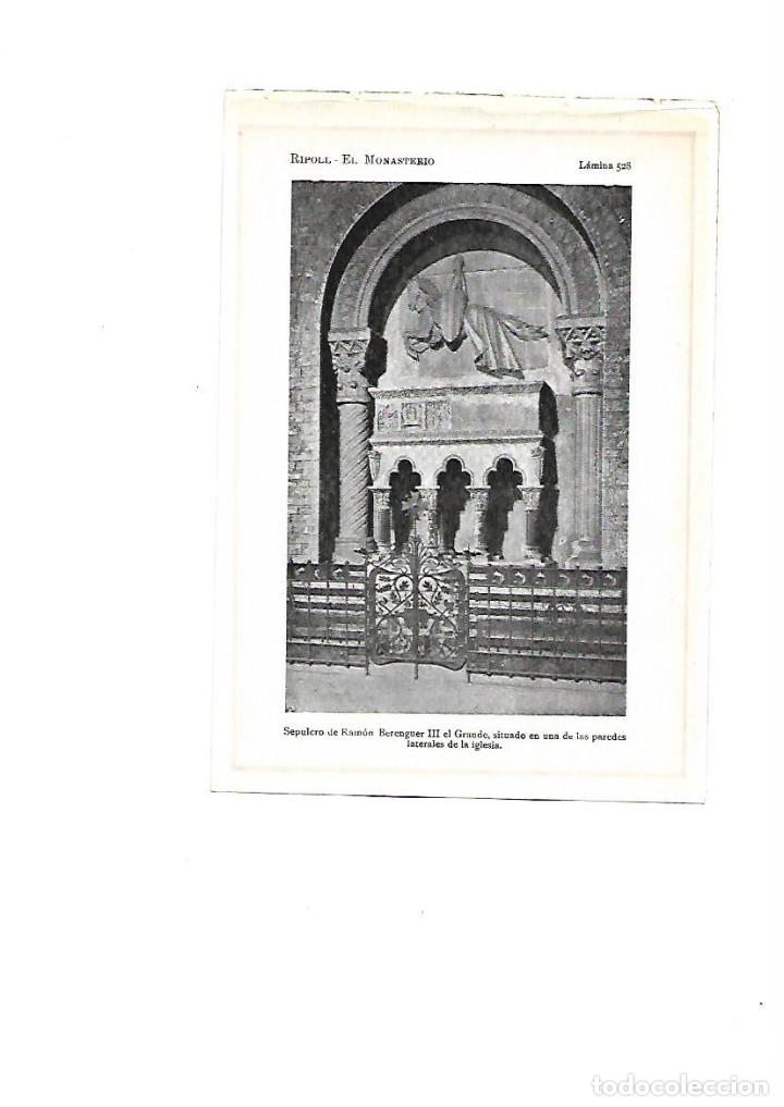 Coleccionismo: A&Ntilde;O 1922 ARTE ROMANICO SEPULCRO RAMON BERENGUER III EL GRANDE EL GRAN MONESTIR MONASTERIO RIPOLL