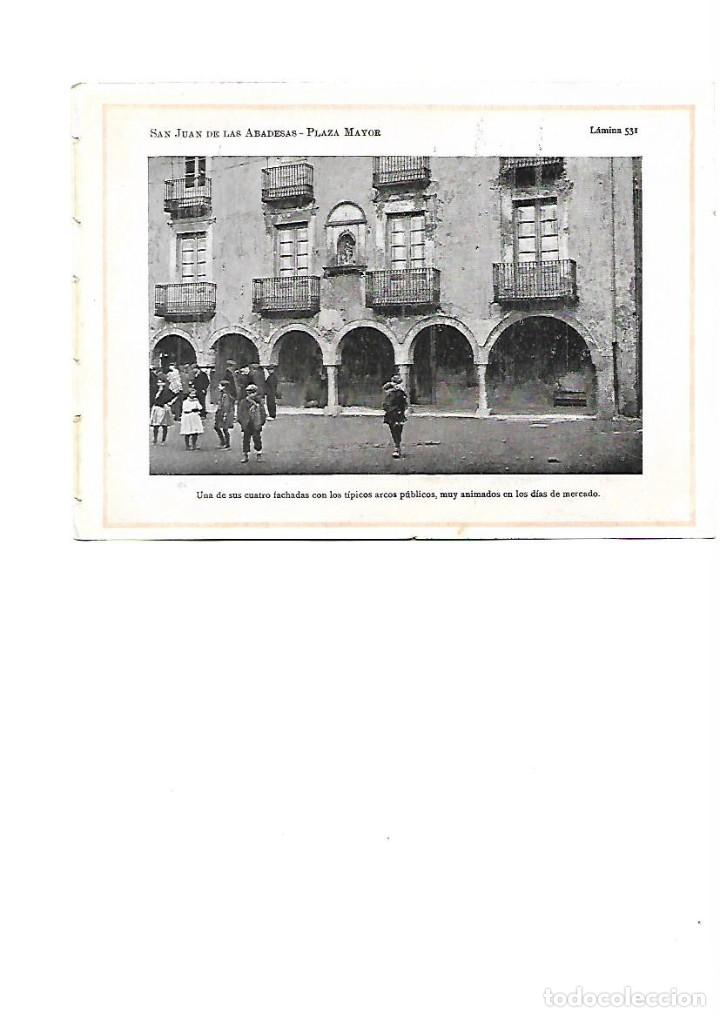 Coleccionismo: A&Ntilde;O 1922 SANT JOAN DE LES ABADESSES ABADESAS PLAZA MAYOR PLA&Ccedil;A MAJOR ARCOS PUBLICOS MERCADO FOTO