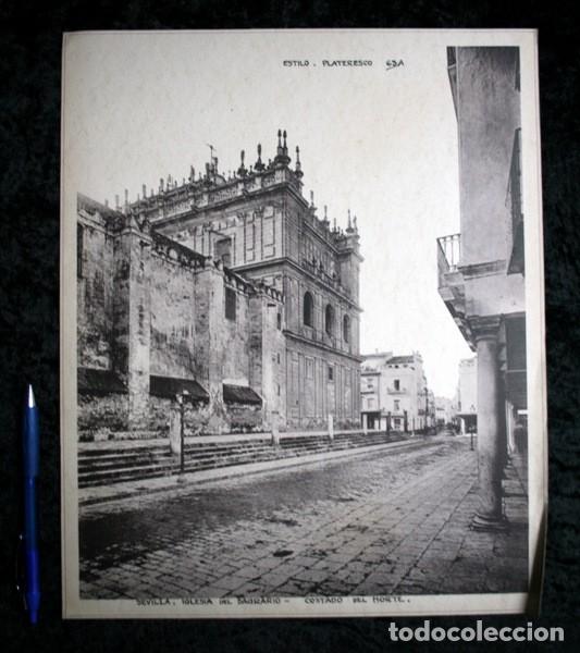 Coleccionismo: FOTOGRAFIA - SEVILLA - IGLESIA DEL SAGRARIO - NORTE - 36x29,5cm - circa 1890