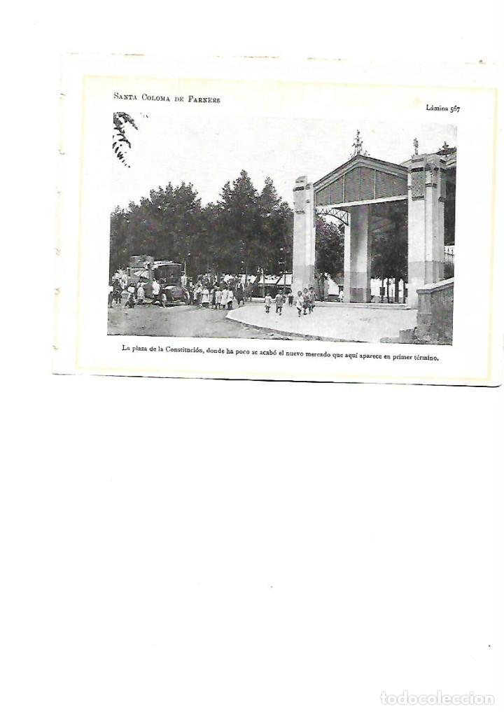 Coleccionismo: A&Ntilde;O 1922 SANTA COLOMA DE FARNERS PLA&Ccedil;A PLAZA CONSTITUCION NUEVO MERCADO CAMION TRANSPORTE PUBLICO