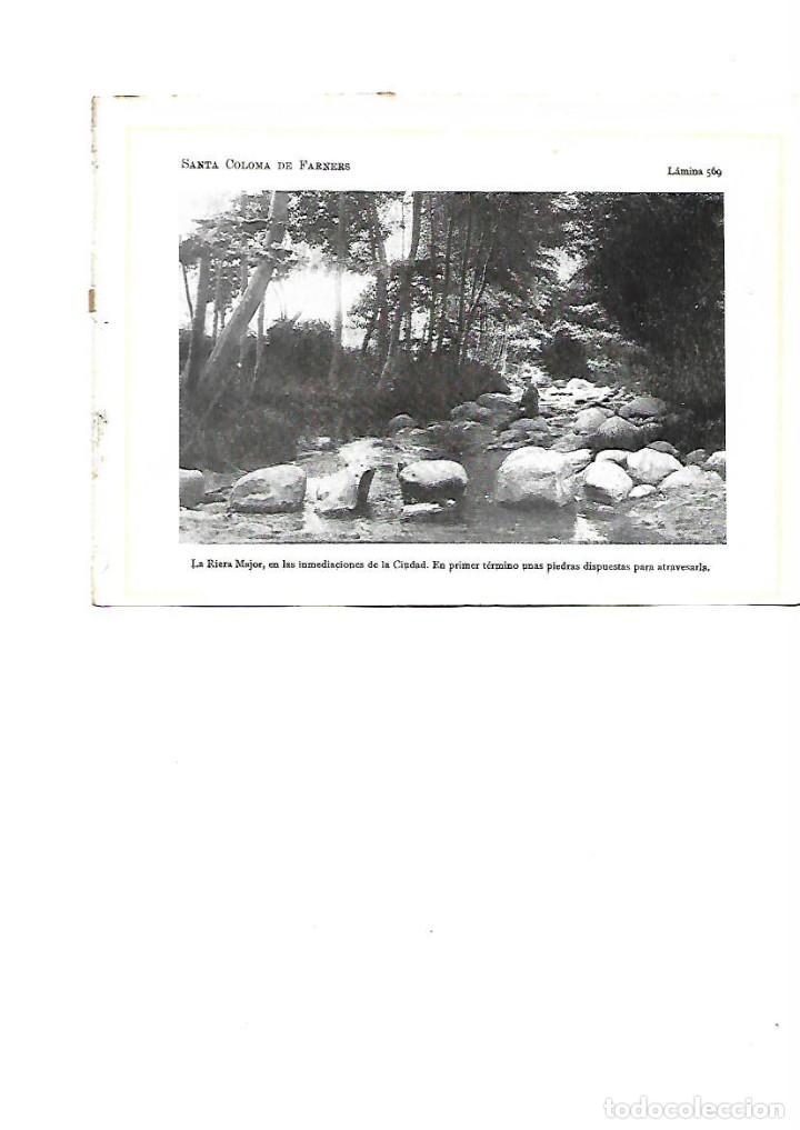 Coleccionismo: A&Ntilde;O 1922 SANTA COLOMA DE FARNERS RIERA MAJOR PASSERES PIEDRAS COLOCADAS PARA CRUZAR LAMINA FOTO