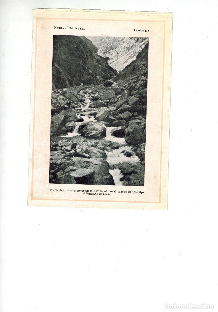 Collecting paper: A&Ntilde;O 1922 PONT DEL CREMAL PUENTE RIU RIO NURIA CAMINO QUERALBS SANTUARIO DE NURIA LAMINA FOTO POSTAL