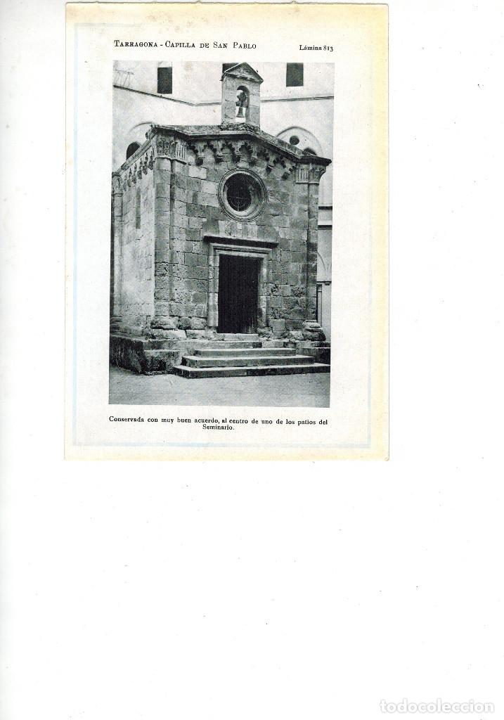 Collezionismo: A&Ntilde;O 1922 TARRAGONA CAPELLA SANT PAU CAPILLA SANT PABLO DENTRO PATIOS DEL SEMINARIO LAMINA FOTOGRAFIA