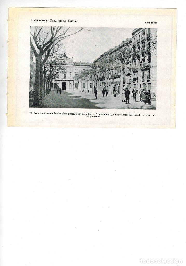Collecting paper: A&Ntilde;O 1922 TARRAGONA AJUNTAMENT AYUNTAMIENTO DIPUTACION MUSEO ANTIGUEDADES ARQUEOLOGICO FOTO LAMINA