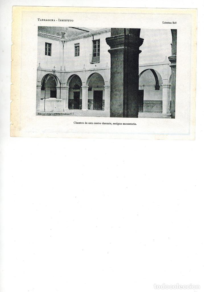 Collezionismo: A&Ntilde;O 1922 TARRAGONA CLAUSTRO CENTRO DOCENTE INSTITUTO ANTIGUO MONASTERIO LAMINA FOTOGRAFICA POSTAL