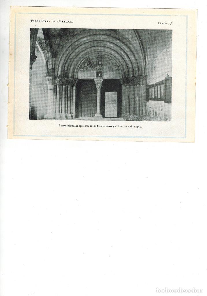 Coleccionismo: A&Ntilde;O 1922 TARRAGONA ARTE CATEDRAL PUERTA BIZANTINA QUE COMUNICA CLAUSTROS Y EL INTERIOR DEL TEMPLO