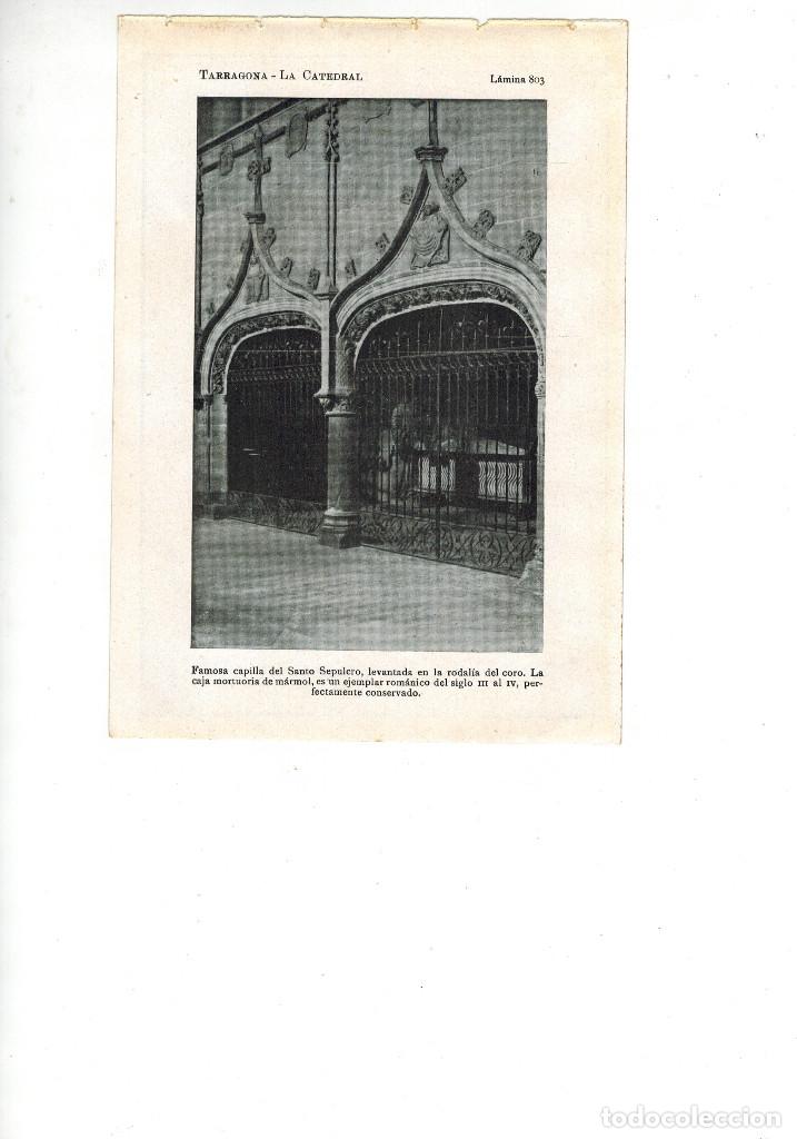 Collezionismo: A&Ntilde;O 1922 TARRAGONA CATEDRAL CAPELLA SANT SEPULCRE ARTE ROMANICO CAJA MORTUORIA MARMOL S.III AL IV