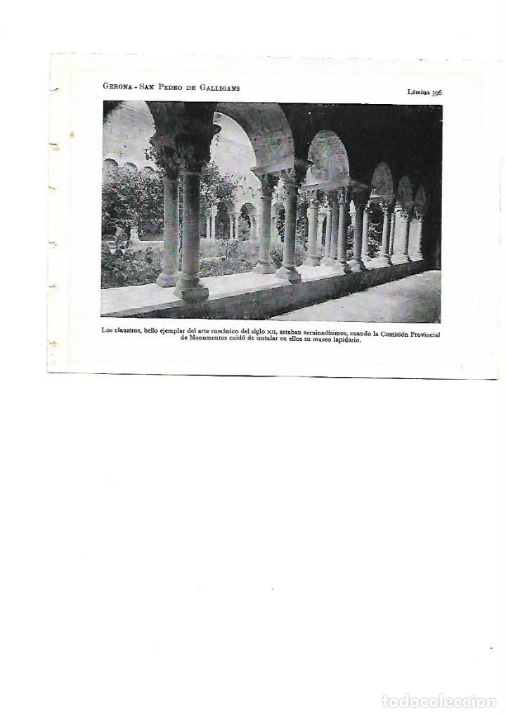 Collezionismo: A&Ntilde;O 1922 CLAUSTRE CLAUSTRO MONASTERIO MONESTIR SANT PERE DE GALLIGANTS ROMANICO GIRONA FOTO
