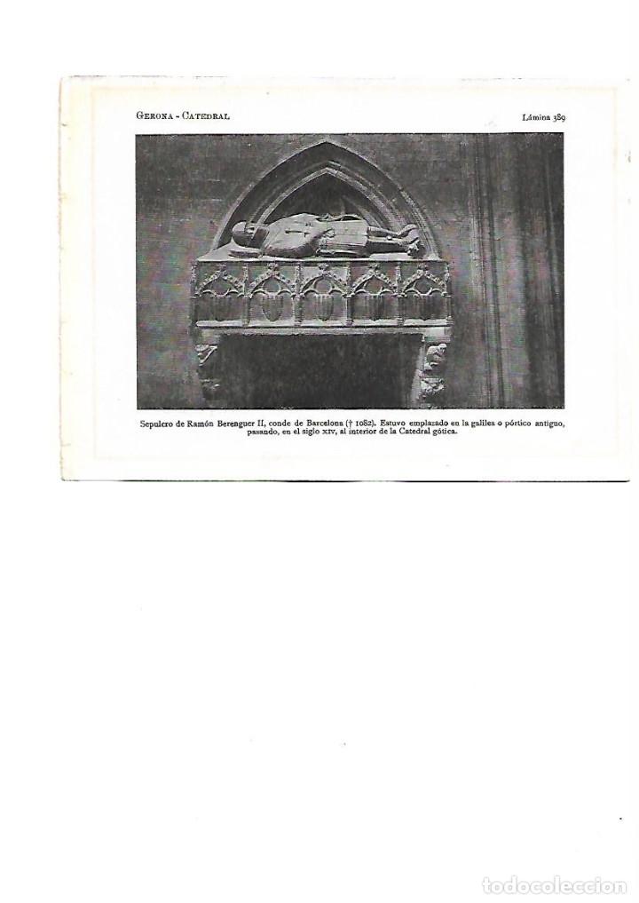 Collectionnisme: A&Ntilde;O 1922 GIRONA GERONA CATEDRAL GOTICO SEPULCRE SEPULCRO RAMON BERENGUER II CONDE DE BARCELONA