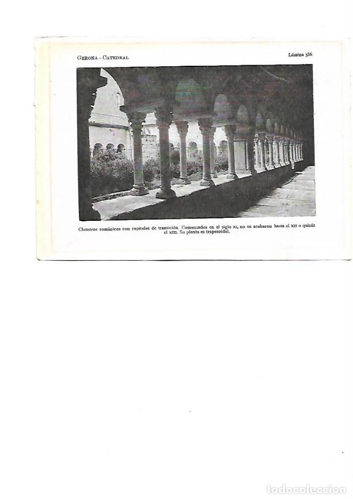 Collecting paper: A&Ntilde;O 1922 GIRONA GERONA CATEDRAL ARTE ROMANICO CLAUSTRO CAPITEL CAPITELES DE TRANSICION LAMINA FOTO
