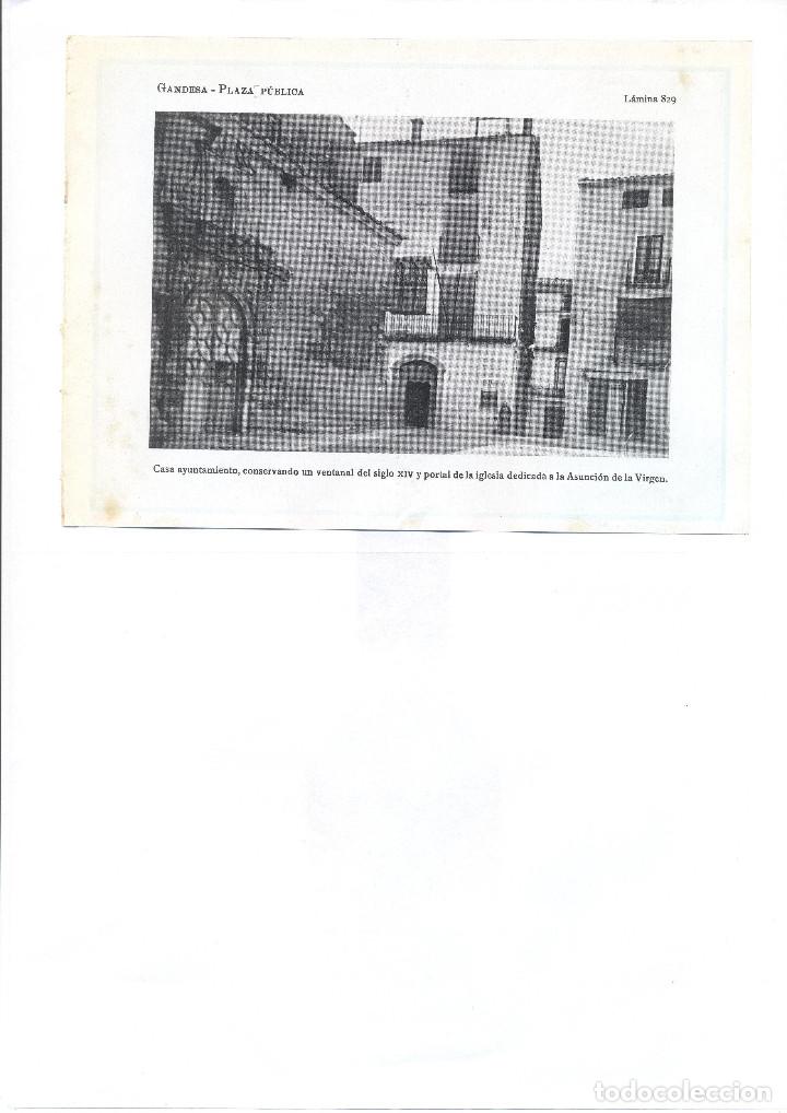 Collezionismo: A&Ntilde;O 1922 GANDESA TARRAGONA TERRA ALTA PLAZA PLA&Ccedil;A PUBLICA AJUNTAMENT AYUNTAMIENTO IGLESIA