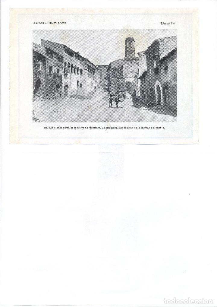 Collezionismo: A&Ntilde;O 1922 GRATALLOPS TARRAGONA PRIORAT ENTRADA POBLACION MULO DE CARGA LAMINA FOTOGRAFICA POSTAL