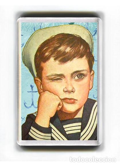 Collezionismo: IMAN ACRILICO NEVERA - VINTAGE NI&Ntilde;O MARINERO