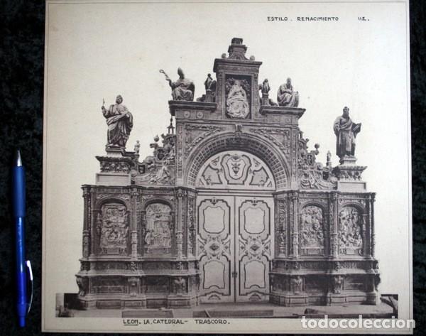 Colecionismo: FOTOGRAFIA - LEON - LA CATEDRAL - TRASCORO - 30,5x28cm