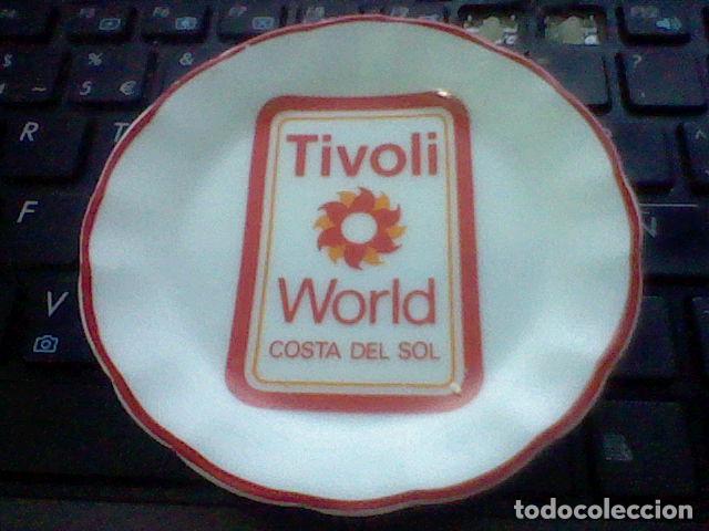 Coleccionismo: Tivoli World costa sol platillo porcelana parque atracciones sello joselo santander