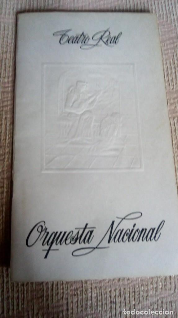Coleccionismo: Teatro Real orquesta Nacional - Foto 1