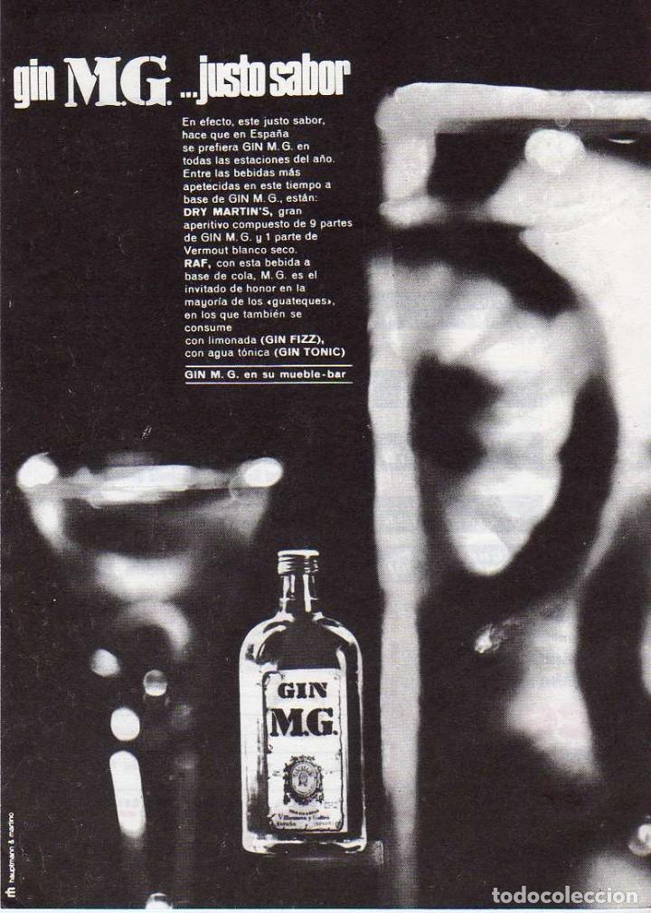 Coleccionismo: ANUNCIO PUBLICIDAD GINEBRA MG