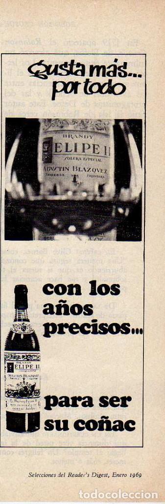 Coleccionismo: ANUNCIO PUBLICIDAD CO&Ntilde;AC FELIPE II