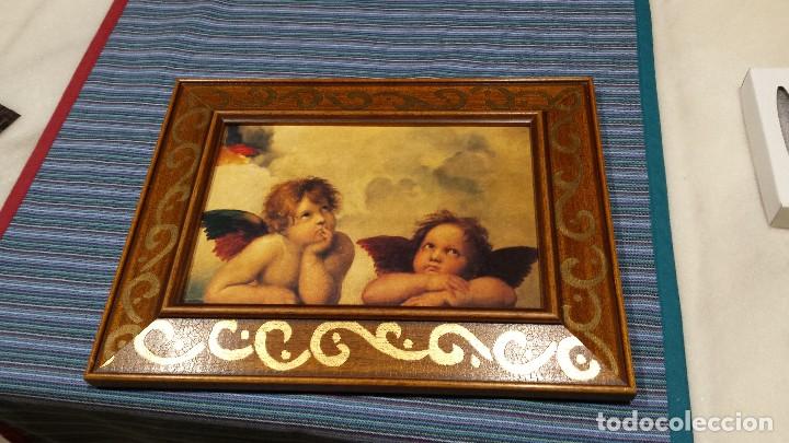 Coleccionismo: Cuadro de angeles de 35,5&times;27cm. - Foto 2
