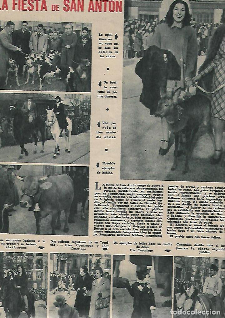 Coleccionismo: A&Ntilde;O 1947 RECORTE PRENSA FIESTA DE SAN ANTON EN MADRID FOTOS ANTIGUAS TRADICIONES CABALLOS DESFILE