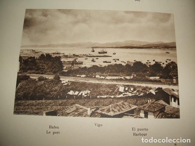 Coleccionismo: VIGO PONTEVEDRA EL PUERTO LAMINA HUECOGRABADO A&Ntilde;OS 20 11 X 15,5 CMTS