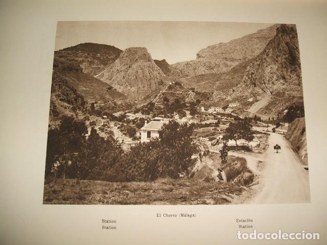 Coleccionismo: EL CHORRO MALAGA LAMINA HUECOGRABADO A&Ntilde;OS 20 22 X 31 CMTS