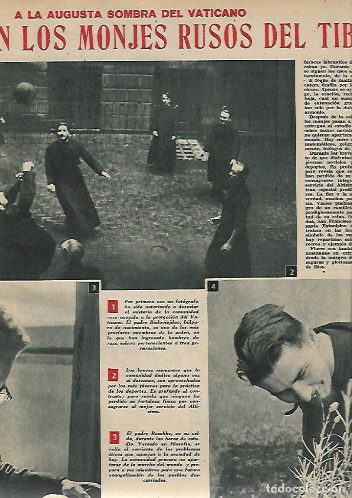 Coleccionismo: A&Ntilde;O 1946 RECORTE PRENSA VIDA COTIDIANA DE LOS MONJES RUSOS DEL TIBER RELIGION