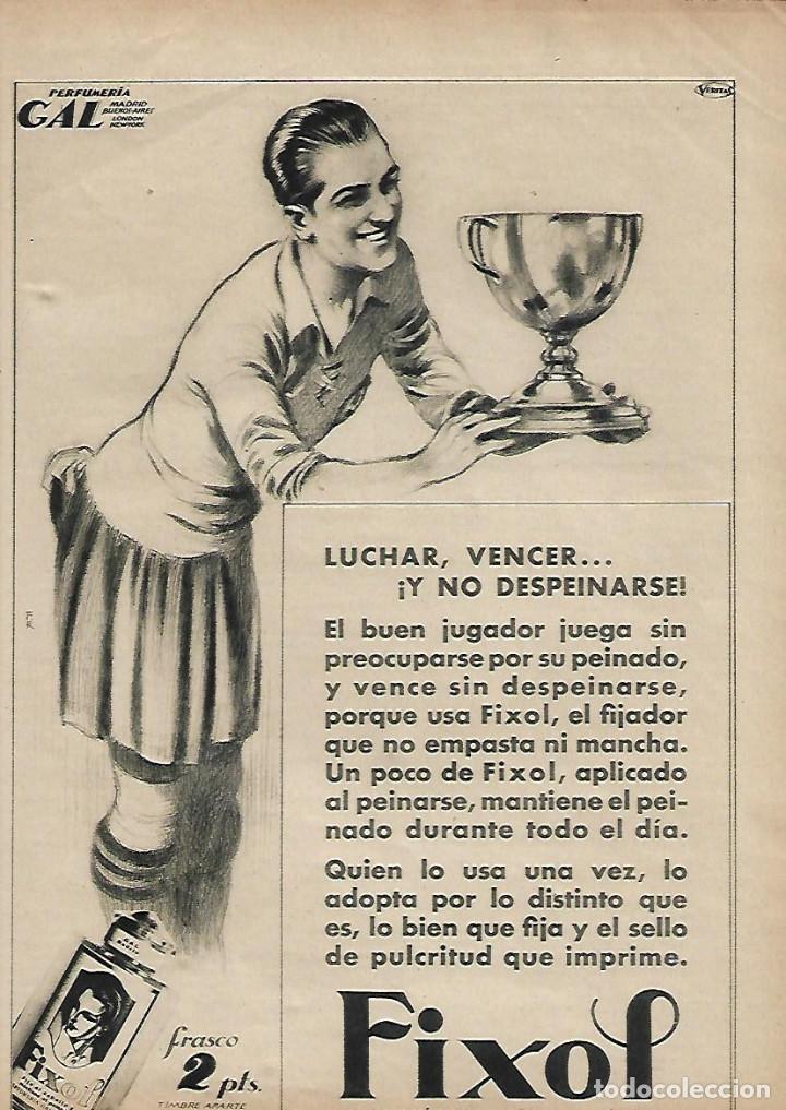 Coleccionismo: A&Ntilde;O 1930 RECORTE PRENSA PUBLICIDAD FIXOL PERFUMERIA GAL