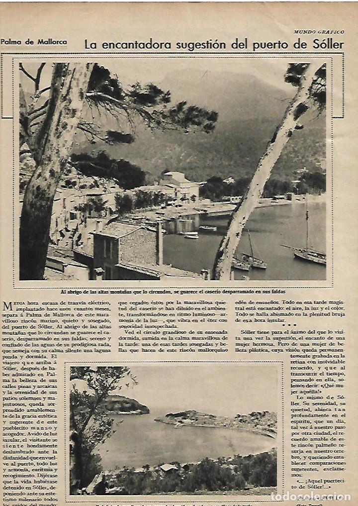 Collectionnisme: A&Ntilde;O 1930 RECORTE PRENSA PUERTO DE SOLLER MALLORCA PUBLICIDAD GALLETAS CHIQUILIN ARTIACH
