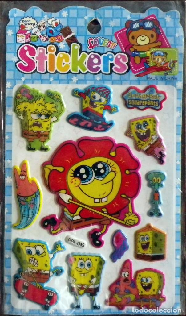 Coleccionismo: Stickers Bob Esponja Precintado - Foto 1