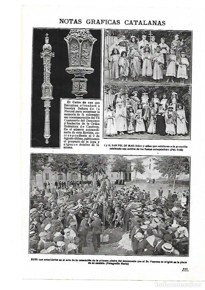 Colecionismo: A&Ntilde;O 1918 RECORTE PRENSA RUBI PRIMERA PIEDRA MONUMENTO DR. PEARSON ONTENIENTE CONCURSO DE CABALLOS