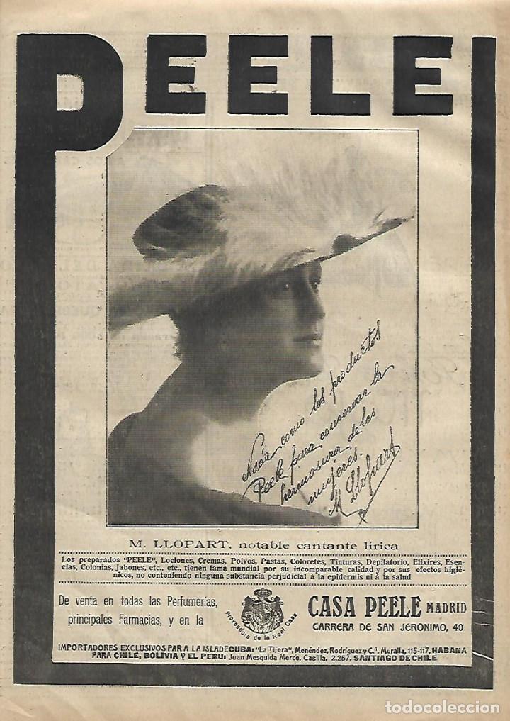 Coleccionismo: A&Ntilde;OS 30 RECORTE PRENSA PUBLICIDAD CASA PEELE FOTOGRAFIA MERCEDES LLOPART AUTOGRAFO