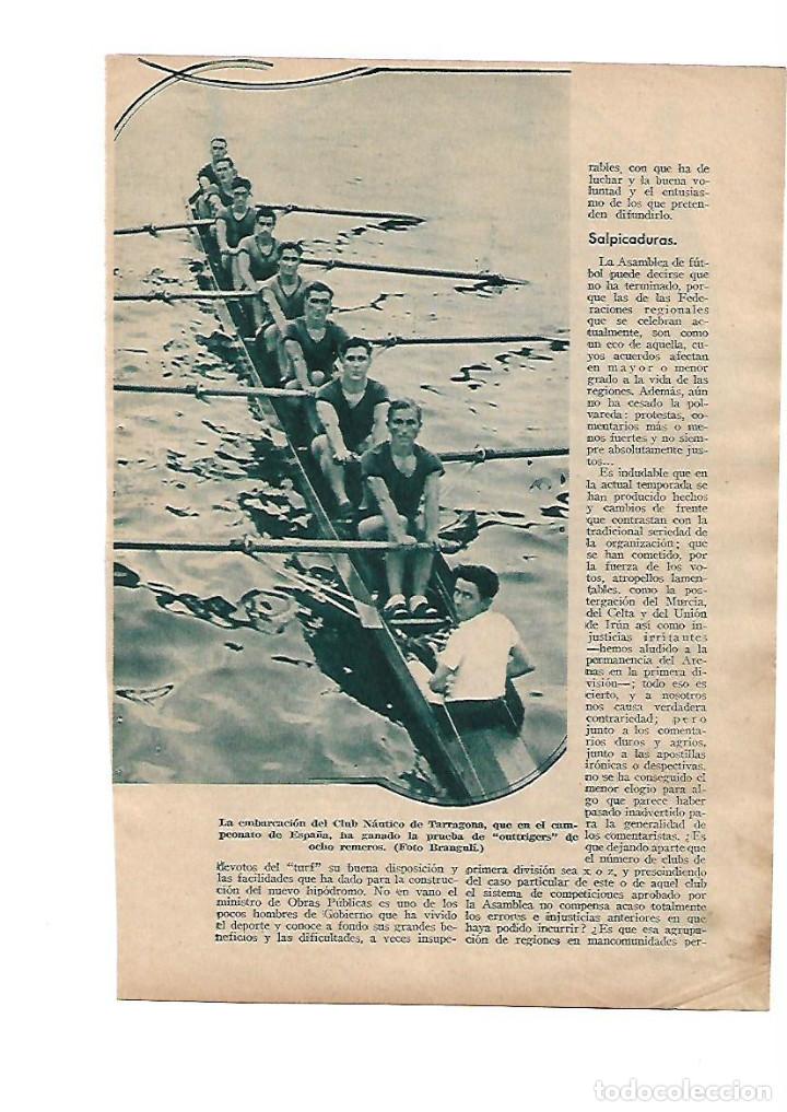 Collecting paper: A&Ntilde;O 1935 TARRAGONA REMO CLUB NAUTICO GANADOR OUTTRIGERS PALENCIA GINCANA AUTOMIVILISTA FERIA FIESTAS
