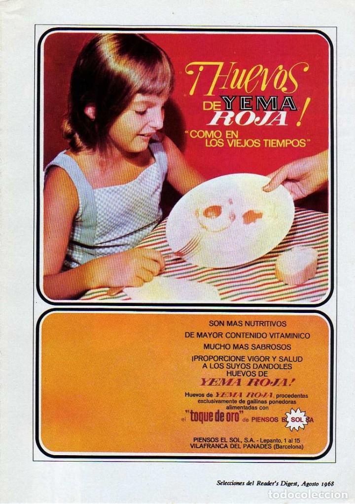Coleccionismo: ANUNCIO PUBLICIDAD HUEVOS YEMA ROJA-GINEBRA GILBEYS